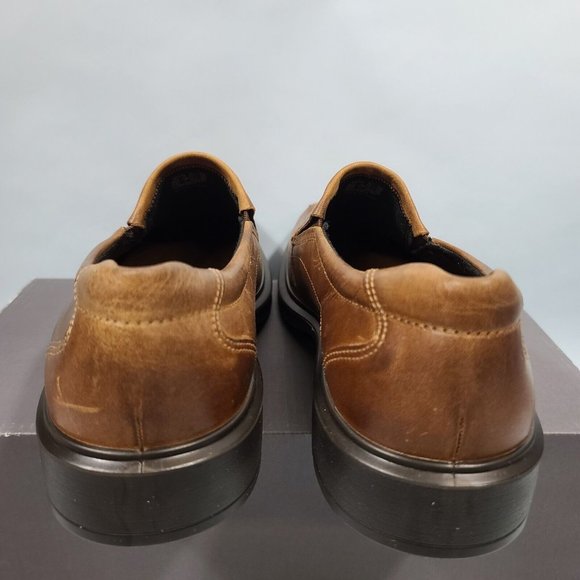 Ecco Helsinki Oxford Dress Shoes Men's Size EU45 US 11-11.5 Cocoa Brown Leather - Picture 6 of 9
